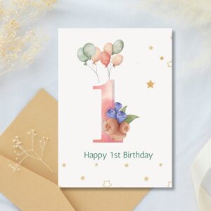 birthday card for 1 year