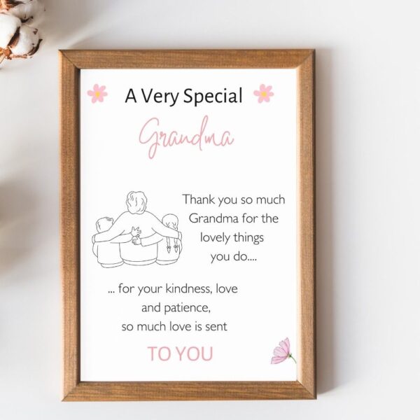 Grandma Birthday Message Card