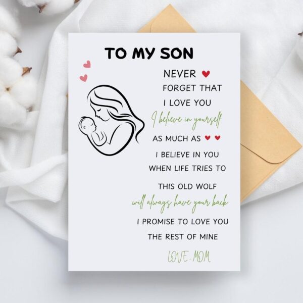 Adult son birthday card