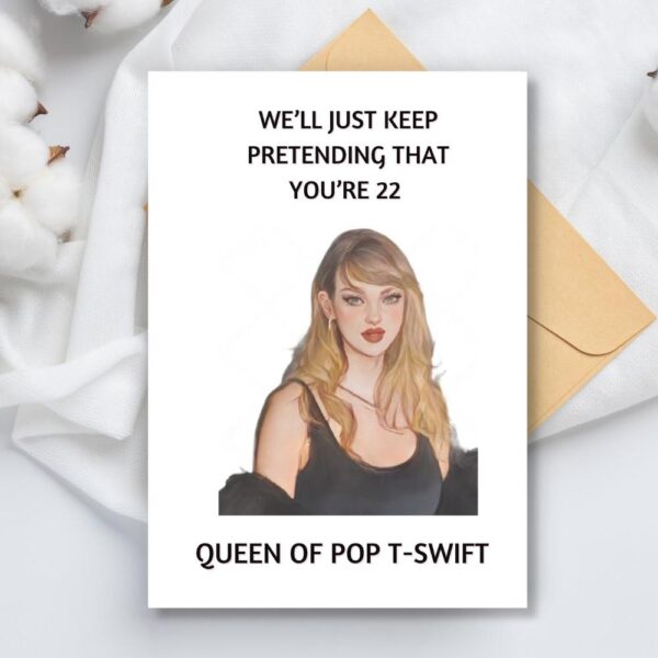 Taylor Swift 22 Birthday Card