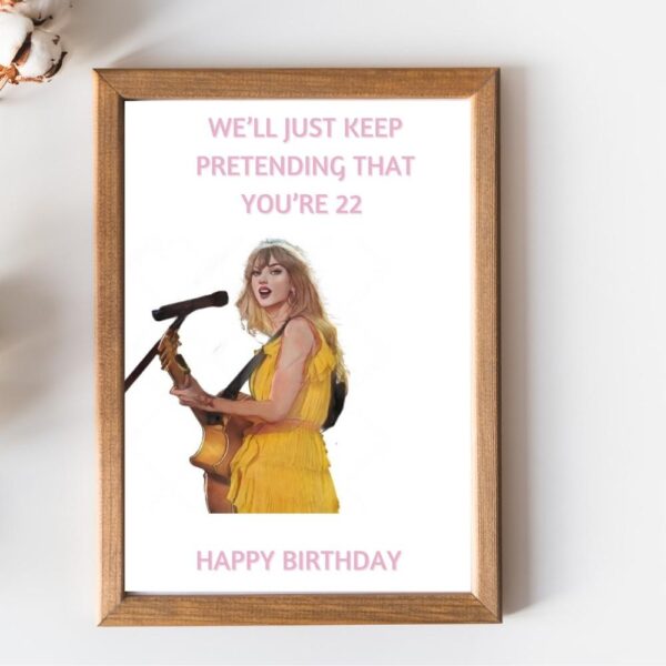 printable birthday card ideas taylor swift